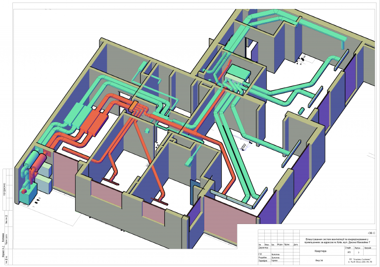 проект системы вентиляции и кондиционирования квартиры